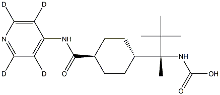 [(1R)-1-[trans-4-[(4-Pyridinyl-d4-aMino)carbonyl]cyclohexyl]ethyl]-carbaMic Acid 1,1-DiMethyethyl Ester Structure