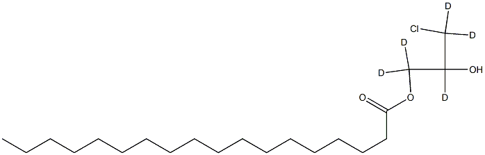 Octadecanoic Acid 3-Chloro-2-hydroxypropyl-d5 Ester Structure