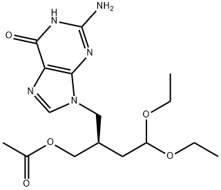 (R)-2-((2-氨基-6-羟基-9H-嘌呤-9-基)甲基)-4,4-二乙氧基丁酸乙酯, 1415566-34-5, 结构式