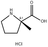 (S)-2-Methylpyrrolidine-2-carboxylic acid hydrochloride Struktur