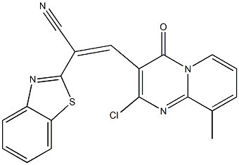 (Z)-2-(苯并[D]噻唑-2-基)-3-(2-氯-9-甲基-4-氧代-4H-吡啶并[1,2-A]嘧啶-3-基)丙烯腈