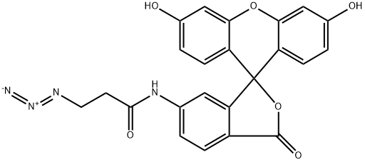 6-Carboxyfluorescein-azide 结构式