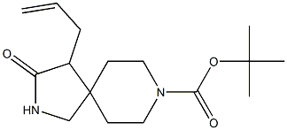 tert-butyl 4-allyl-3-oxo-2,8-diazaspiro[4.5]decane-8-carboxylate Struktur