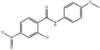 2-氯-N-(4-甲氧基苯)-4-硝基苯甲酰胺,178803-94-6,结构式