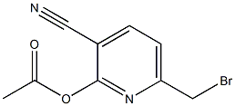 2-乙酰氧基-6-溴甲基-3-氰基吡啶,97%, , 结构式