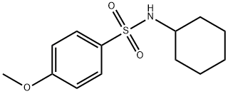 N-环己基-4-甲氧基苯磺酰胺,169945-43-1,结构式