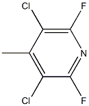 3,5-二氯-2,6-二氟-4-甲基吡啶,97%, , 结构式