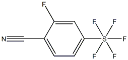 2-Fluoro-4-(pentafluorothio)benzonitrile, 97% Struktur