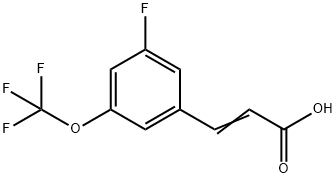 3-Fluoro-5-(trifluoroMethoxy)cinnaMic acid, 97% Structure