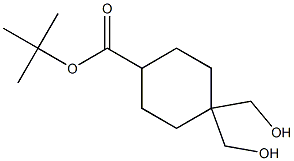 tert-butyl 4,4-bis(hydroxyMethyl)cyclohexanecarboxylate Struktur