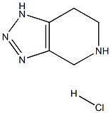 4,5,6,7-Tetrahydro-1H-[1,2,3]triazolo[4,5-c]pyridine hydrochloride Structure