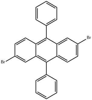 2,6-二溴-9,10-二苯基蒽, 528609-98-5, 结构式