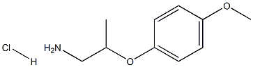 2-(4-甲氧基苯氧基)-1-丙胺盐酸盐,1352305-22-6,结构式