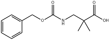 N-CBZ-3-AMINO-2,2-DIMETHYLPROPANIC ACID 结构式