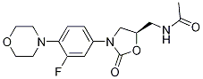(R)-N-((3-(3-fluoro-4-Morpholinophenyl)-2-oxooxazolidin-5-yl)Methyl)acetaMide Struktur