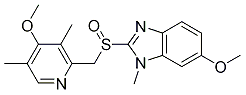 5-Methoxy-2-((4-Methoxy-3,5-diMethylpyridin-2-yl)Methylsulfinyl)-1-Methyl-1H-benzo[d]iMidazole coMpound with 6-Methoxy-2-((4-Methoxy-3,5-diMethylpyridin-2-yl)Methylsulfinyl)-1-Methyl-1H-benzo[d]iMidazole (1:1) Struktur