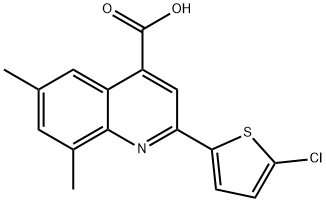 2-(5-CHLOROTHIEN-2-YL)-6,8-DIMETHYLQUINOLINE-4-CARBOXYLIC ACID price.