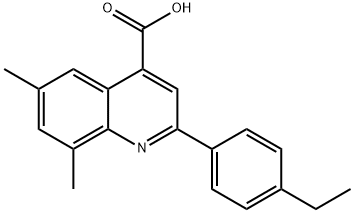 2-(4-ETHYLPHENYL)-6,8-DIMETHYLQUINOLINE-4-CARBOXYLIC ACID Structure