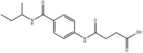 4-{4-[(SEC-BUTYLAMINO)CARBONYL]ANILINO}-4-OXOBUTANOIC ACID Struktur