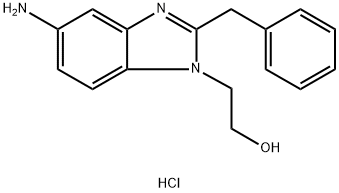 2-(5-AMINO-2-BENZYL-BENZOIMIDAZOL-1-YL)-ETHANOLDIHYDROCHLORIDE Structure