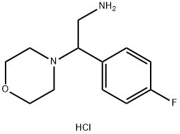2-(4-FLUORO-PHENYL)-2-MORPHOLIN-4-YL-ETHYLAMINEHYDROCHLORIDE Structure