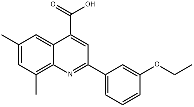 2-(3-ETHOXYPHENYL)-6,8-DIMETHYLQUINOLINE-4-CARBOXYLIC ACID Structure
