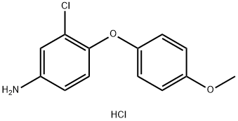 3-CHLORO-4-(4-METHOXYPHENOXY)PHENYLAMINEHYDROCHLORIDE Structure