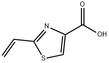 2-乙烯基噻唑-4-羧酸, 1086380-20-2, 结构式