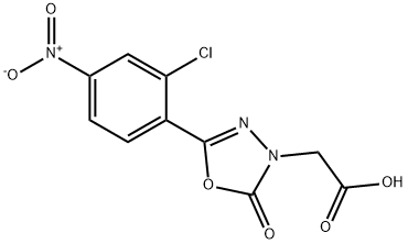 [5-(2-chloro-4-nitrophenyl)-2-oxo-1,3,4-oxadiazol-3(2h)-yl]acetic acid Structure