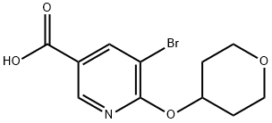 1216775-30-2 5-ブロモ-6-(テトラヒドロ-2H-ピラン-4-イルオキシ)ニコチン酸