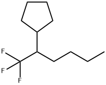 (1-TRIFLUOROMETHYL-PENTYL)CYCLOPENTANE Structure