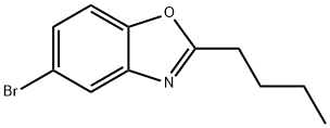 5-ブロモ-2-ブチル-1,3-ベンズオキサゾール 化学構造式