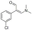 2-(3-クロロフェニル)-3-(ジメチルアミノ)アクリルアルデヒド 化学構造式