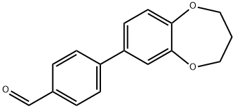 4-(3,4-二氢-2H-苯并[B][1,4]二噁英-7-基)苯甲醛,952182-92-2,结构式