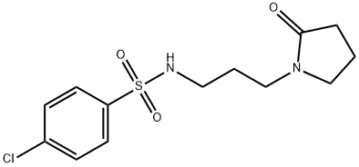 4-chloro-N-[3-(2-oxo-1-pyrrolidinyl)propyl]benzenesulfonamide