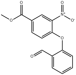 methyl 4-(2-formylphenoxy)-3-nitrobenzenecarboxylate Structure