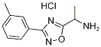 1-(3-m-Tolyl-[1,2,4]oxadiazol-5-yl)-ethylaminehydrochloride Structure