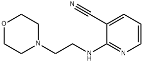2-[(2-Morpholin-4-ylethyl)amino]nicotinonitrile Structure