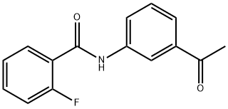 N-(3-Acetylphenyl)-2-fluorobenzamide Structure