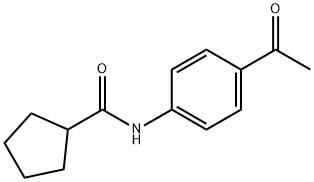 N-(4-Acetylphenyl)cyclopentanecarboxamide Struktur