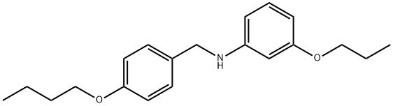 N-(4-Butoxybenzyl)-3-propoxyaniline Struktur