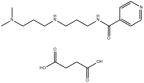 N-[3-(3-Dimethylamino-propylamino)-propyl]-isonicotinamide disuccinate Struktur