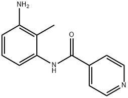 N-(3-アミノ-2-メチルフェニル)イソニコチンアミド 化学構造式