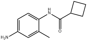 N-(4-アミノ-2-メチルフェニル)シクロブタンカルボキサミド 化学構造式