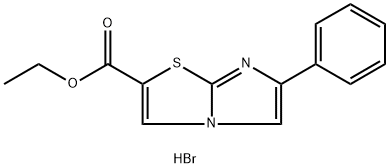 ethyl 6-phenylimidazo[2,1-b][1,3]thiazole-2-carboxylate hydrobromide Structure