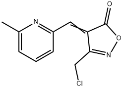 (4E)-3-(chloromethyl)-4-[(6-methylpyridin-2-yl)methylene]isoxazol-5(4H)-one Structure