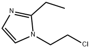 1-(2-クロロエチル)-2-エチル-1H-イミダゾール 化学構造式