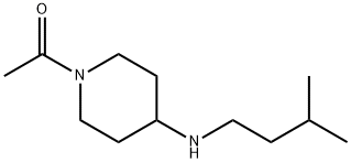 1-acetyl-N-(3-methylbutyl)piperidin-4-amine Structure