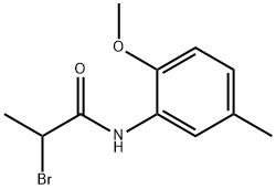 2-bromo-N-(2-methoxy-5-methylphenyl)propanamide Structure