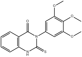 2-mercapto-3-(3,4,5-trimethoxyphenyl)quinazolin-4(3H)-one 结构式